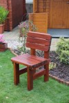 [Obrázek: Zahradní dřevěná židle Rovná]